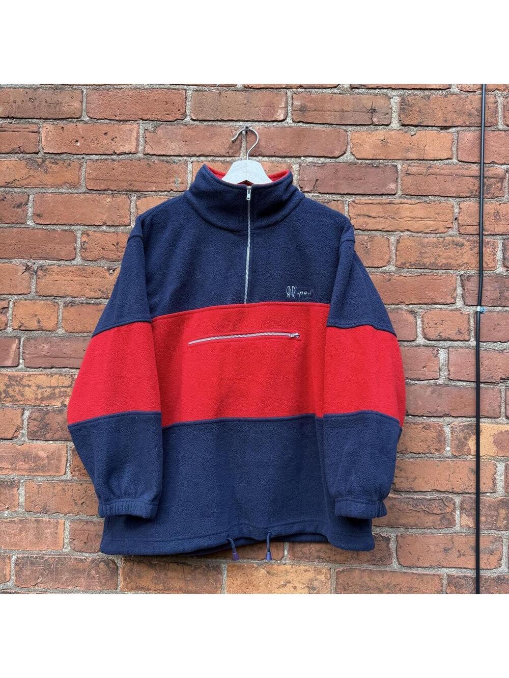 Vintage R&R fleece anorak sweatshirt 90s/00s